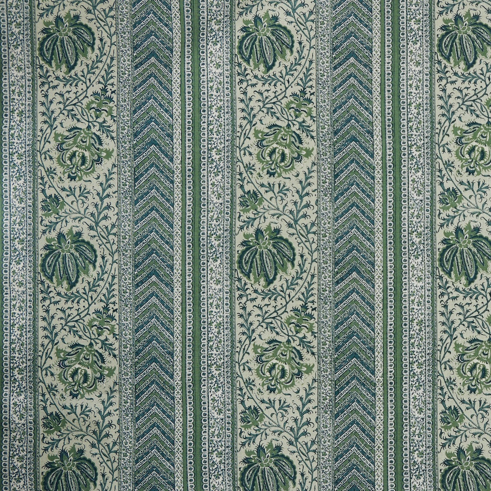 Huntington Stripe Fabric by Meredith Ellis in Jade