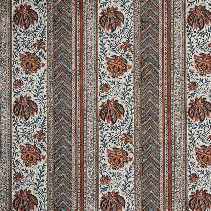 Huntington Stripe Fabric by Meredith Ellis in Saffron/Spice