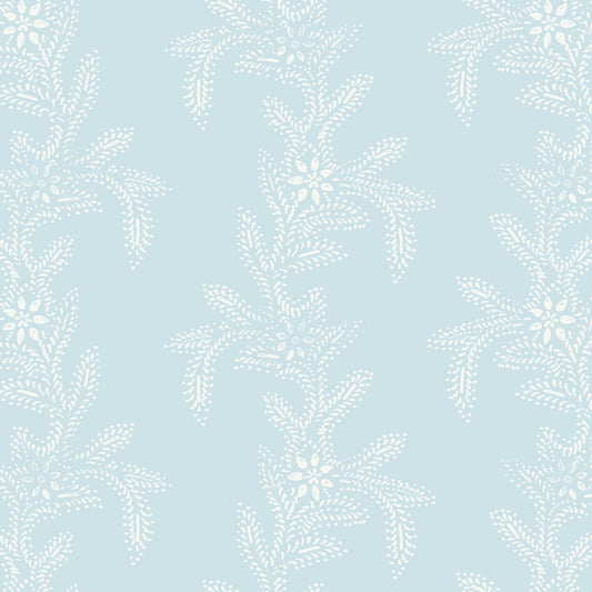 Deakins Vine Wallpaper by Meredith Ellis in Swedish Blue