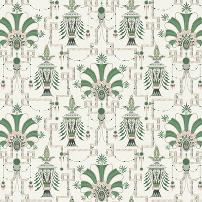 Zuma Wallpaper by Meredith Ellis in Emerald