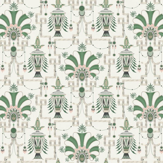 Zuma Wallpaper by Meredith Ellis in Emerald
