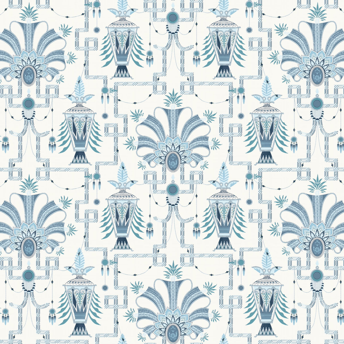 Zuma Wallpaper by Meredith Ellis in Lagoon