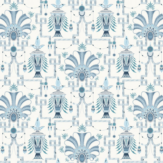 Zuma Wallpaper by Meredith Ellis in Lagoon