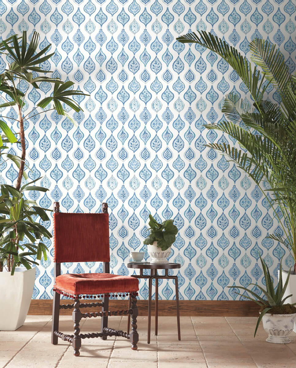 Marketplace Motif Wallpaper