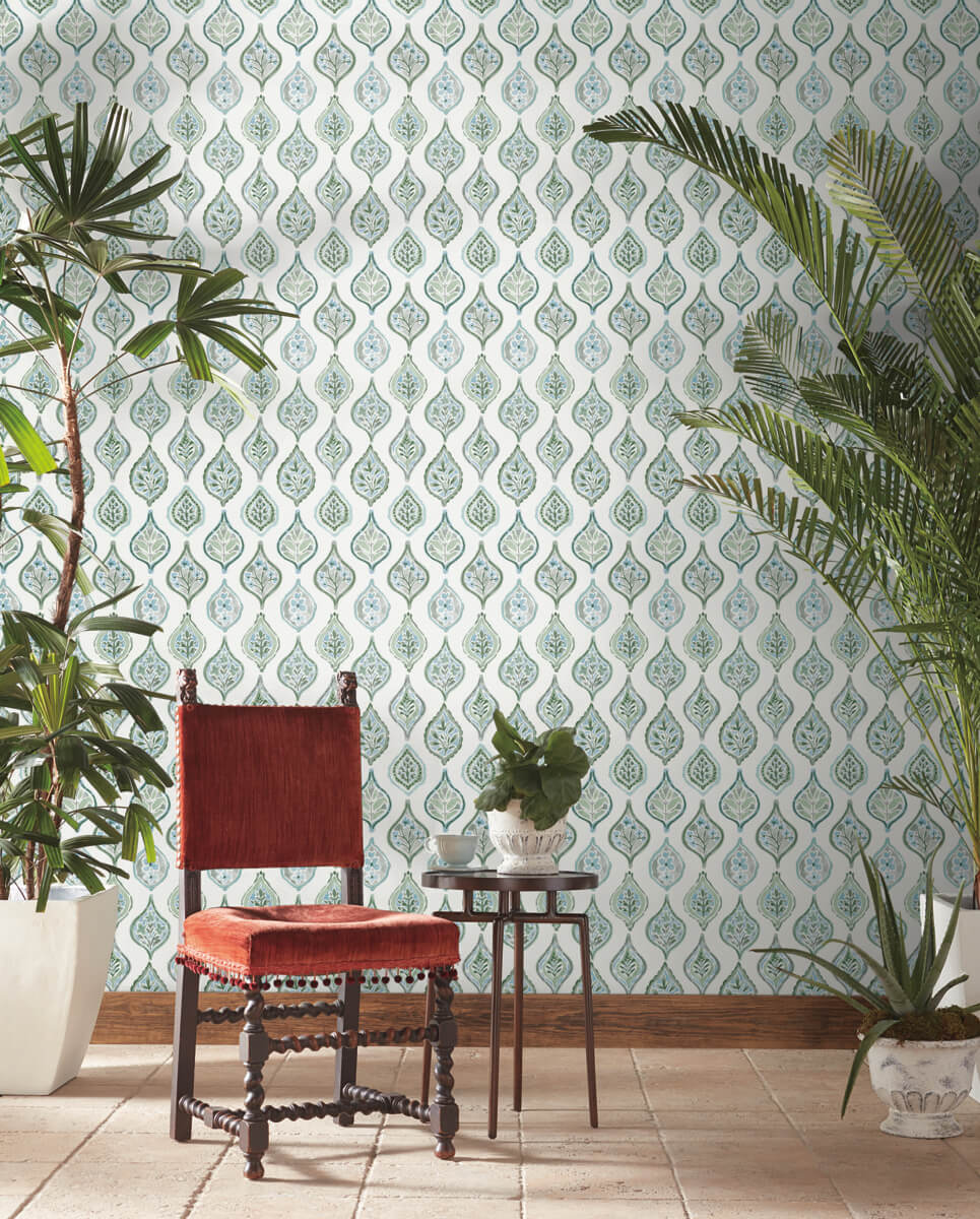Marketplace Motif Wallpaper