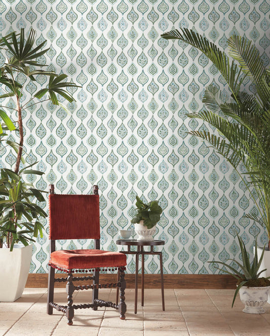 Marketplace Motif Wallpaper