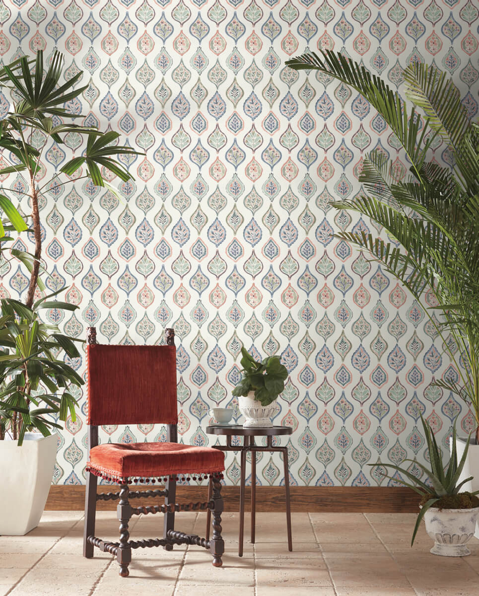 Marketplace Motif Wallpaper