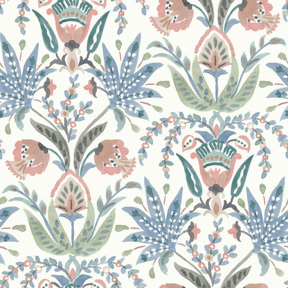Seaside Jacobean Wallpaper