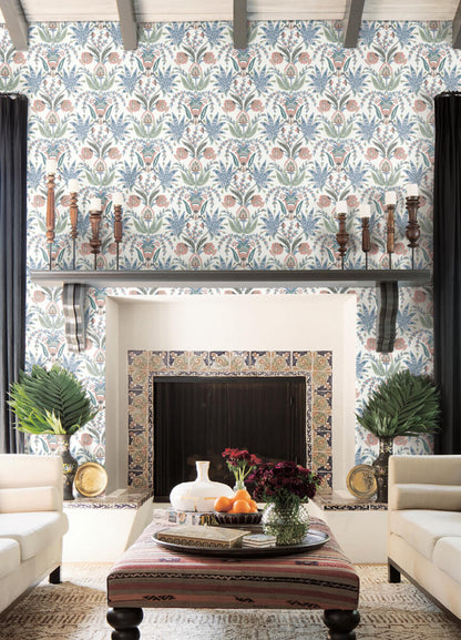 Seaside Jacobean Wallpaper