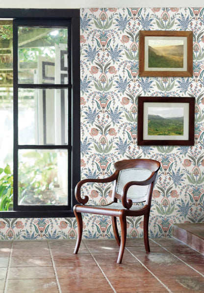 Seaside Jacobean Wallpaper