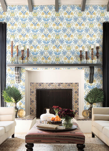 Seaside Jacobean Wallpaper