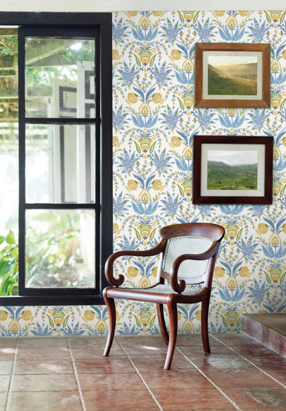Seaside Jacobean Wallpaper