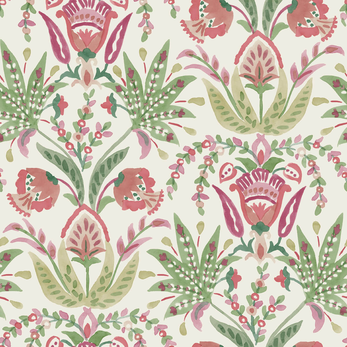 Seaside Jacobean Wallpaper