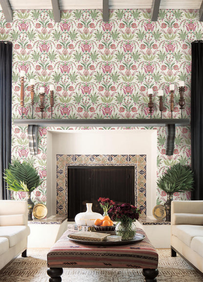 Seaside Jacobean Wallpaper