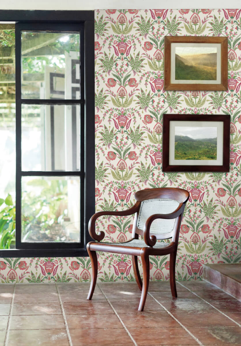 Seaside Jacobean Wallpaper