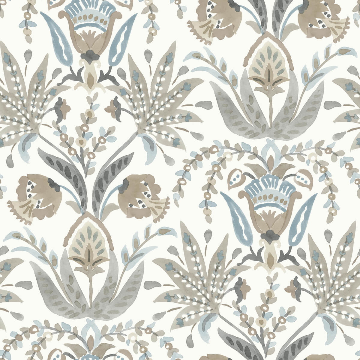 Seaside Jacobean Wallpaper
