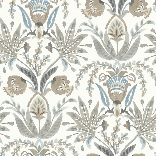 Seaside Jacobean Wallpaper