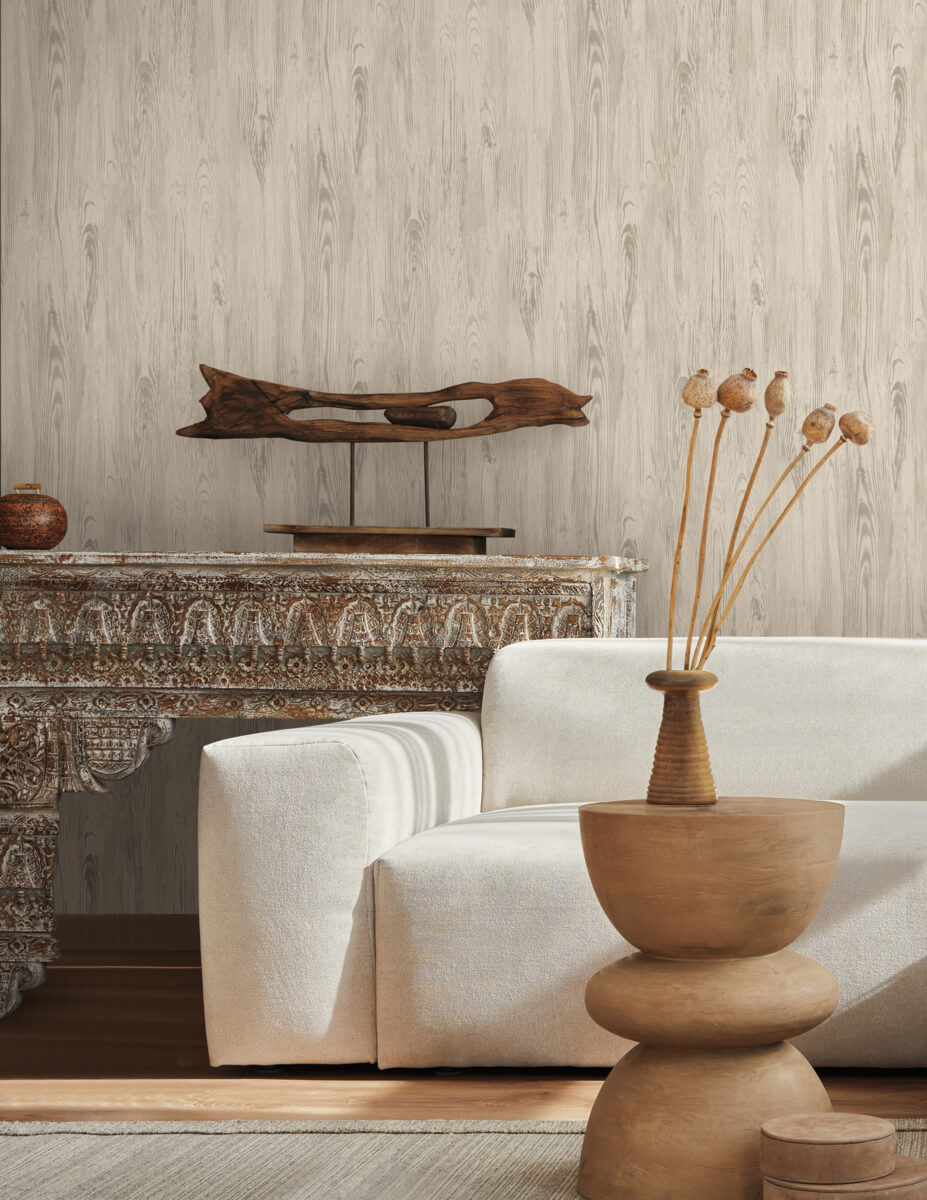 Mediterranean Rusticano Wood Wallpaper