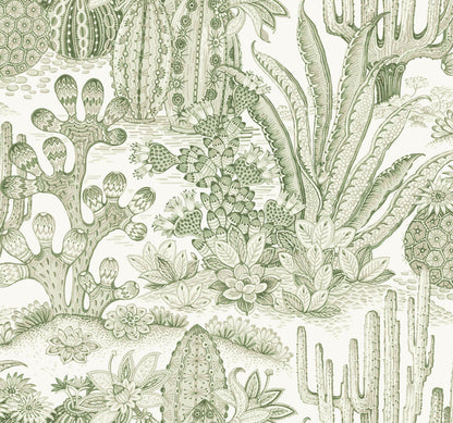 Lotus Land Cacti Wallpaper