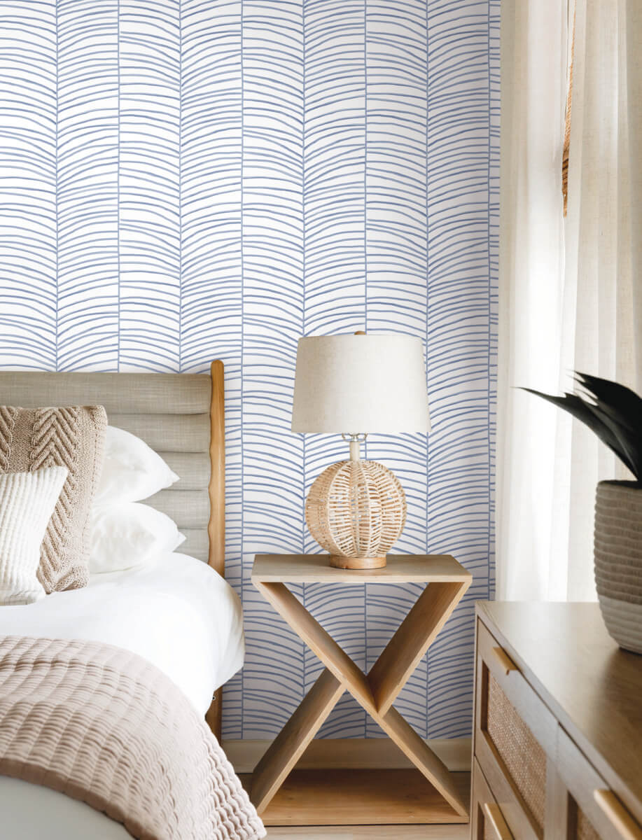 Cascade Palm Chevron Wallpaper