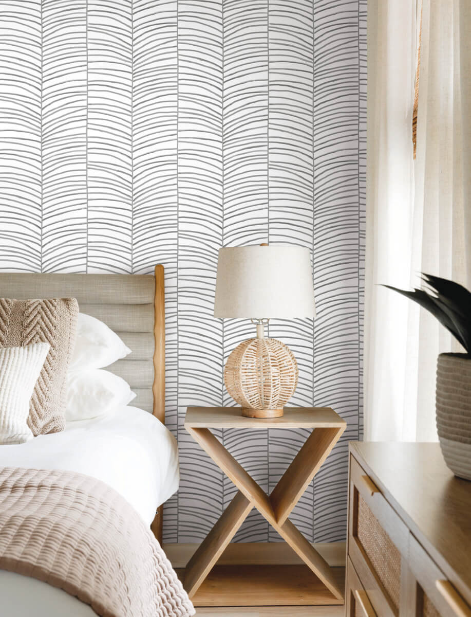 Cascade Palm Chevron Wallpaper