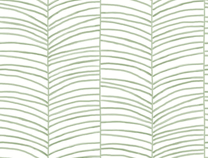 Cascade Palm Chevron Wallpaper