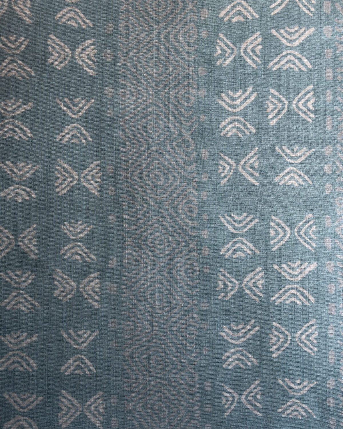 Mali Fabric by Titley & Marr in Aqua & Stone