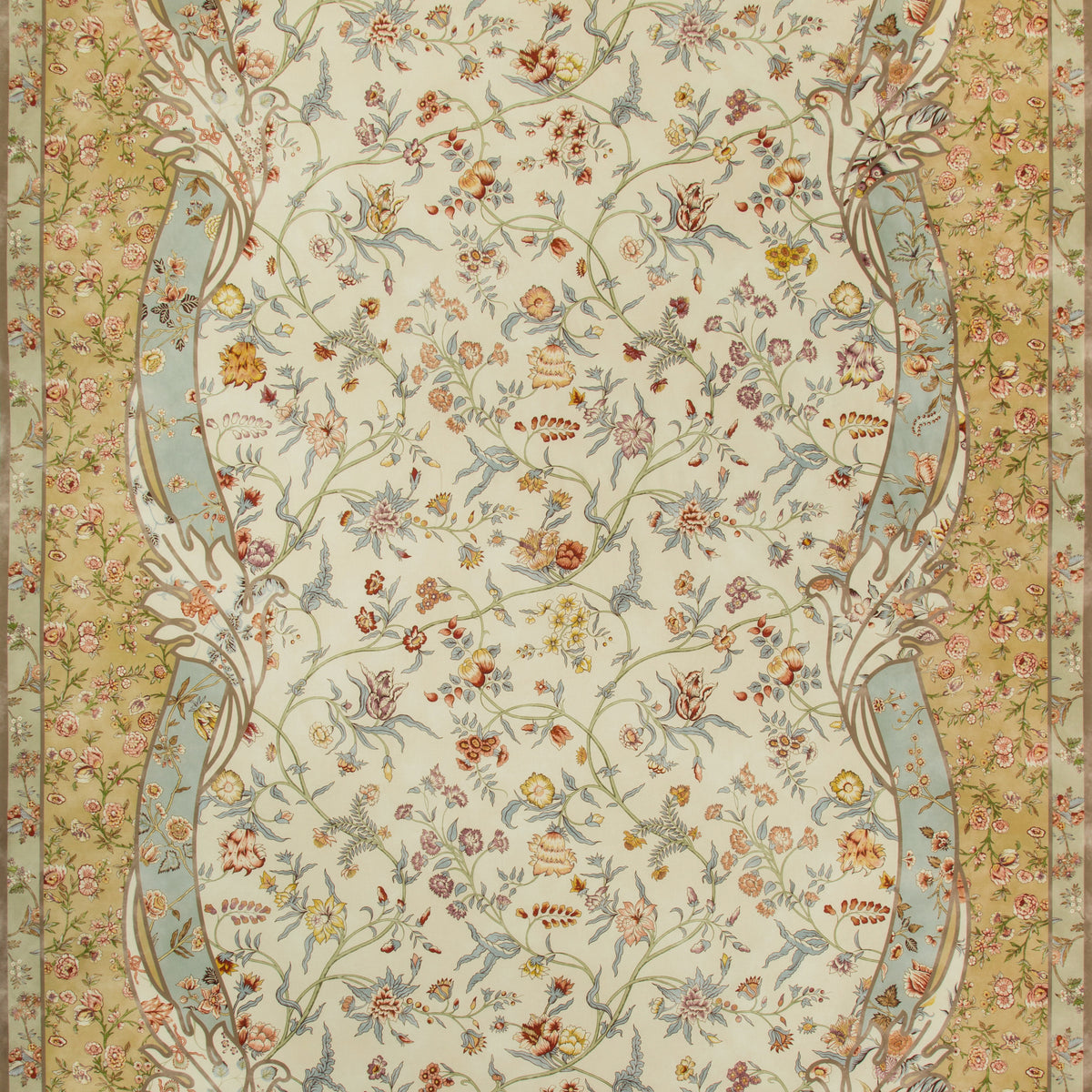 Menars Border Ii Fabric by Brunschwig & Fils in Meadow