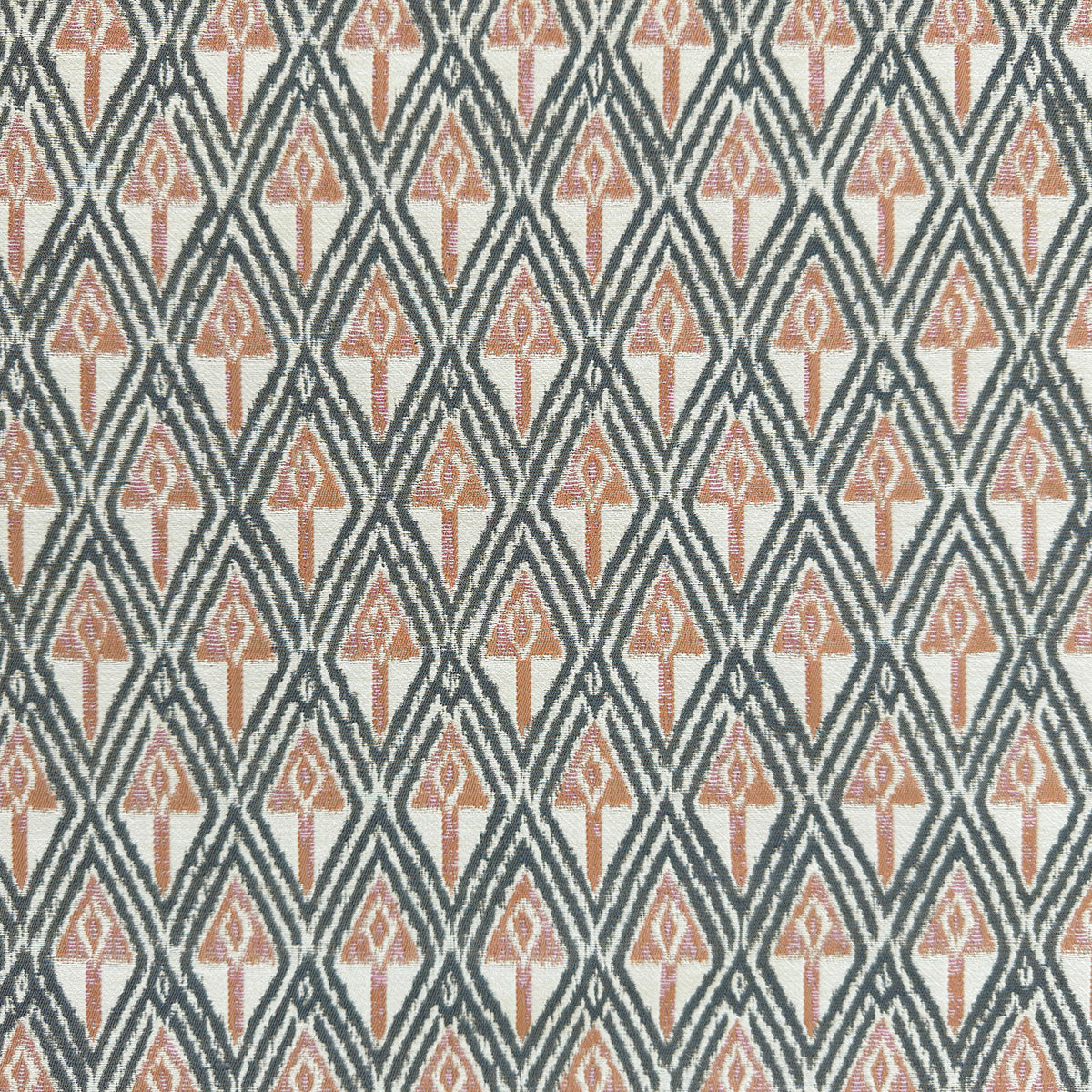 Mina Woven Fabric by Serena Dugan in Ink/Clay