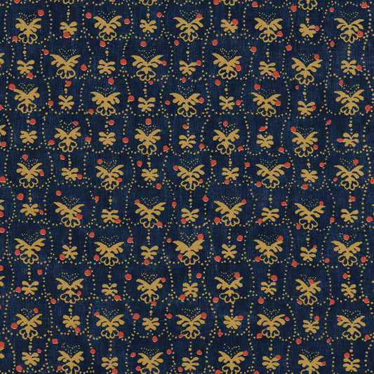 Moujik Fabric by Décors Barbares in Indigo
