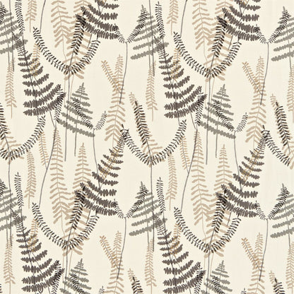Athyrium Chalk/Pewter/Biscuit fabric by Scion