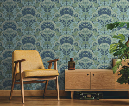 Yarrow Nouveau Wallpaper