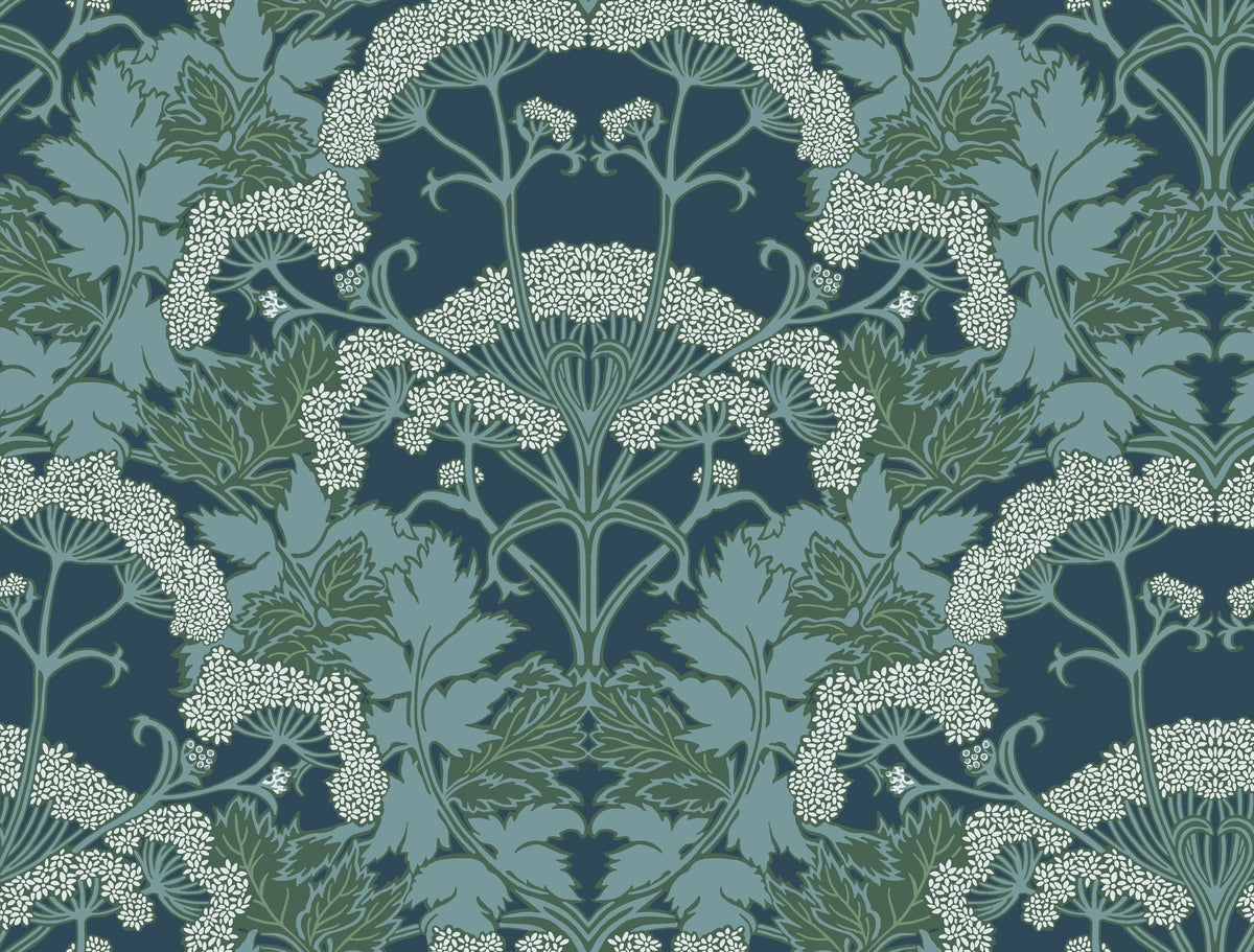 Yarrow Nouveau Wallpaper