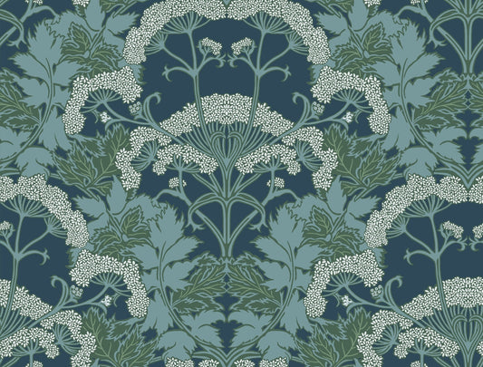 Yarrow Nouveau Wallpaper