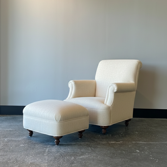 MADE TO ORDER N°43 Chair & Ottoman
