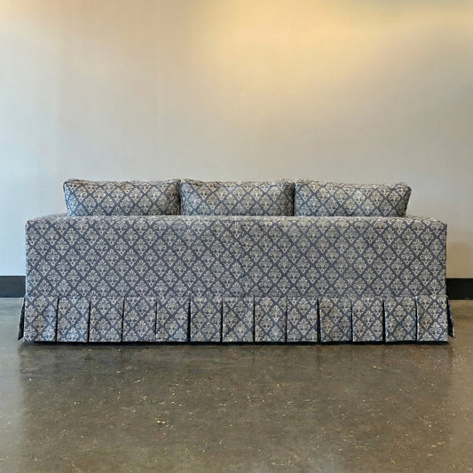 Namay Samay Taal Gun Metal on N°60 Sofa with Multi-Pleat Skirt