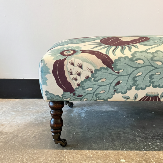 Christopher Farr Carnival Aubergine on N°80 Ottoman