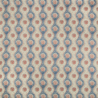 Nadari Print Fabric by Brunschwig & Fils in Blue/Red