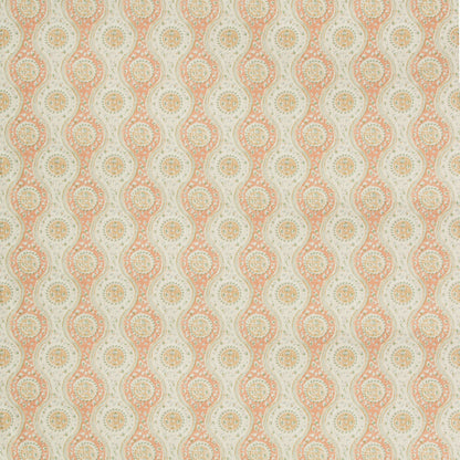 Nadari Print Fabric by Brunschwig & Fils in Peach/Gold
