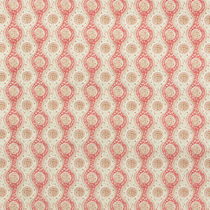 Nadari Print Fabric by Brunschwig & Fils in Red/Beige