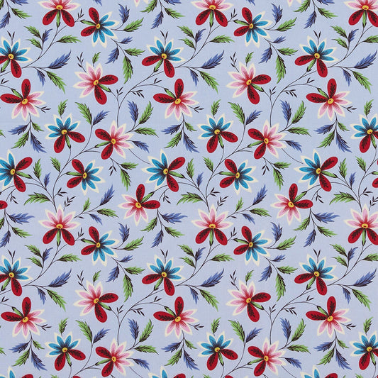 Natacha Fabric by Décors Barbares in Blue