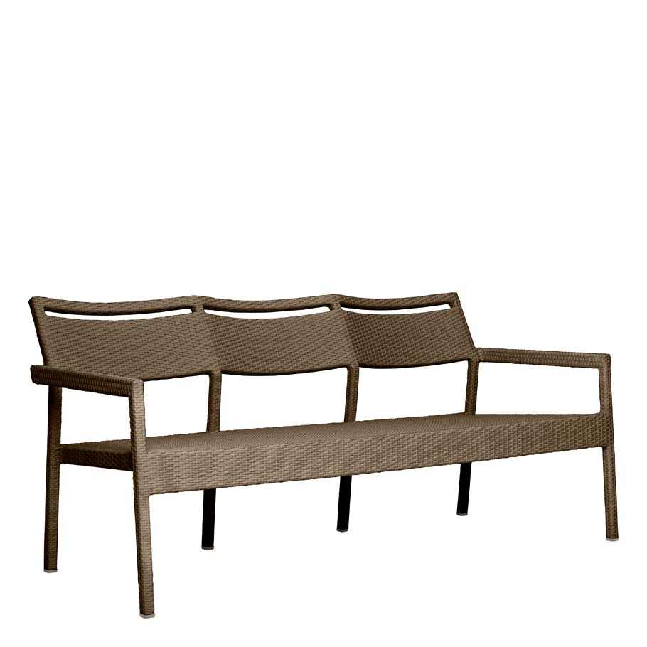Niche Sofa 3 Seat by JANUS et Cie in Khaki