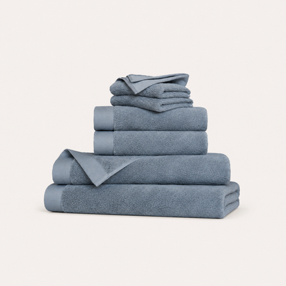 Oasis Bath Sheet Set in Coast