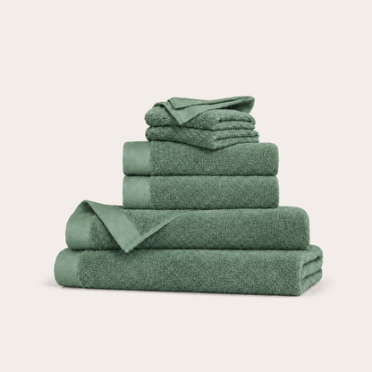 Oasis Bath Sheet Set in Forest