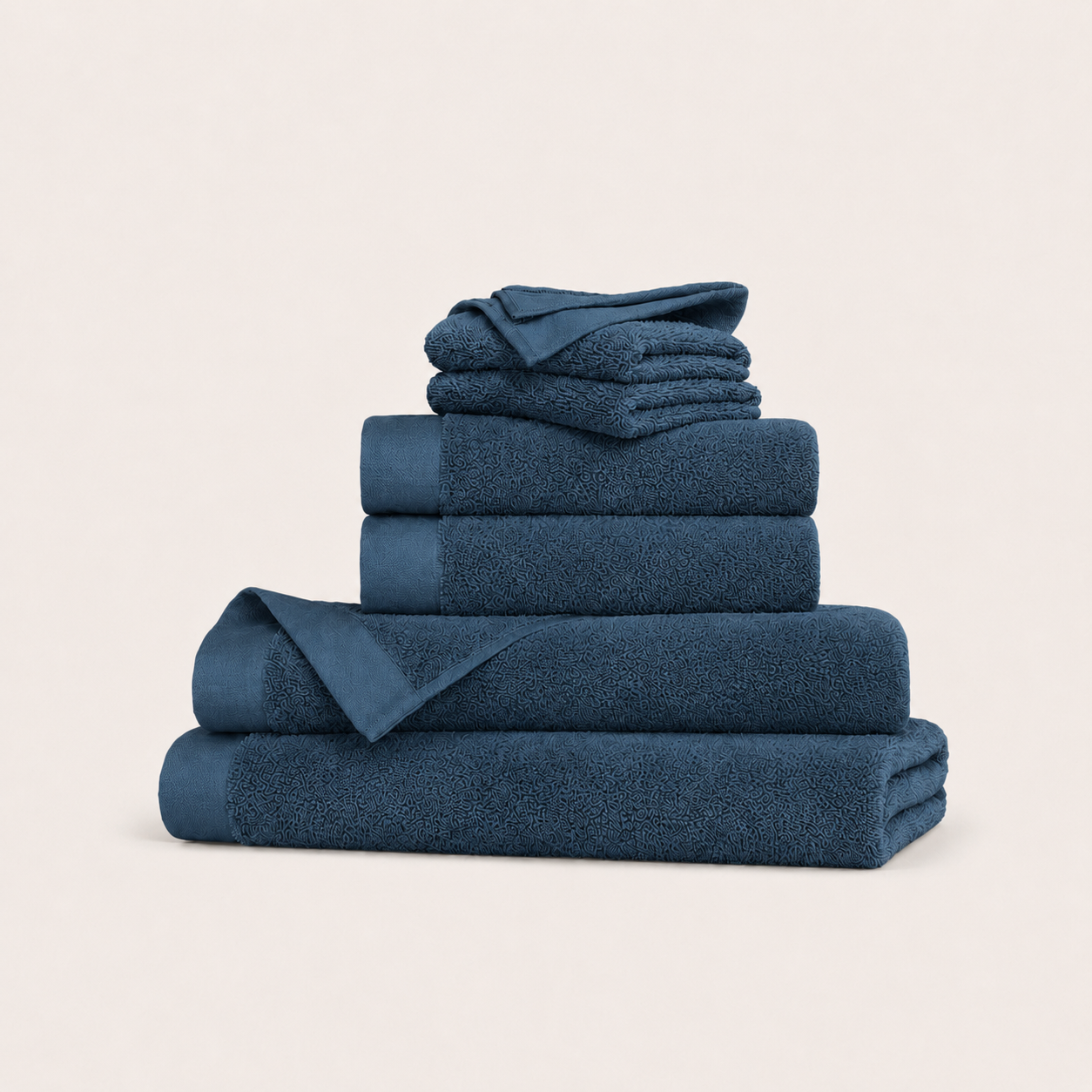 Oasis Bath Sheet Set in Slate