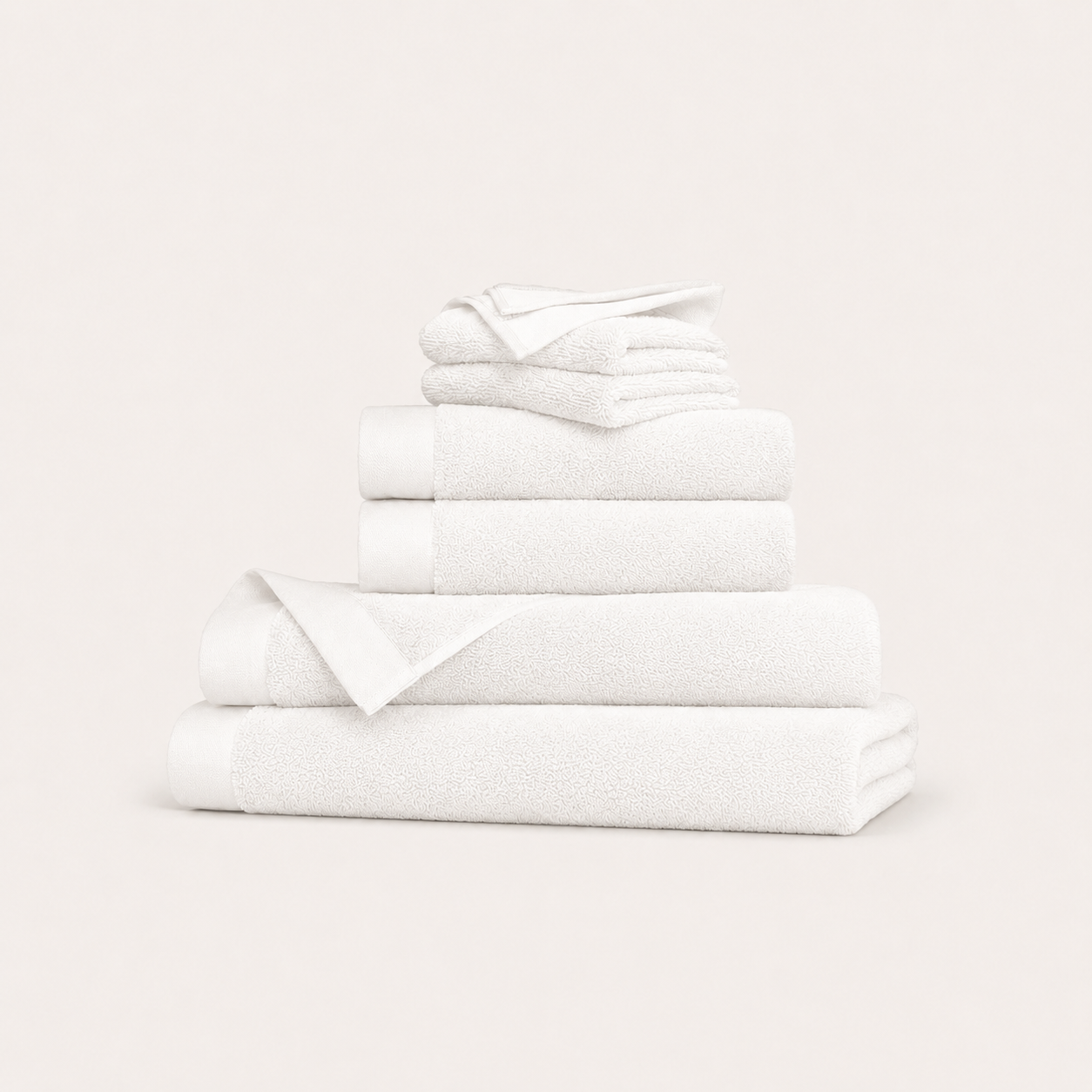 Oasis Bath Sheet Set in White
