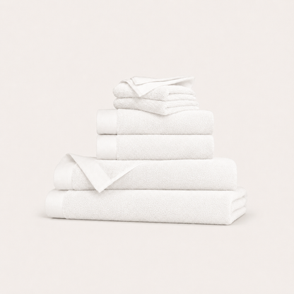 Oasis Bath Sheet Set in White
