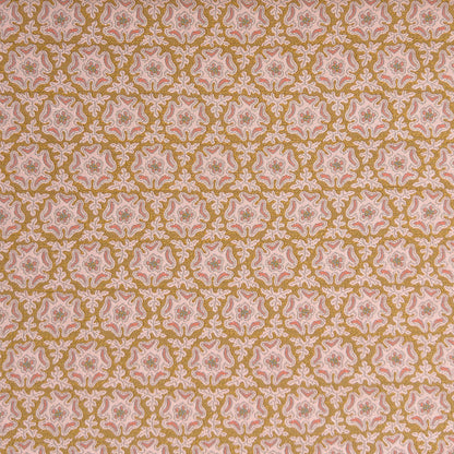 Odessa Woven Fabric by Serena Dugan in Ochre/Petal