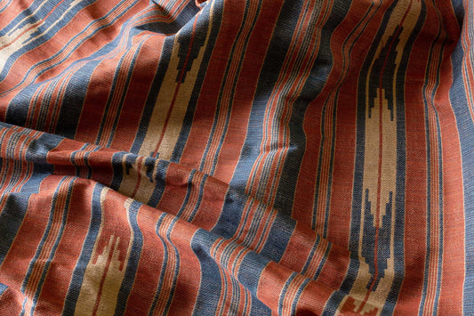 Oulton Stripe Fabric by Flora Soames in Clementine