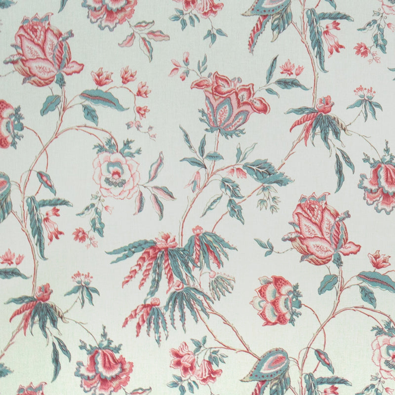 Ovington Fabric by Titley & Marr in Raspberry & Teal